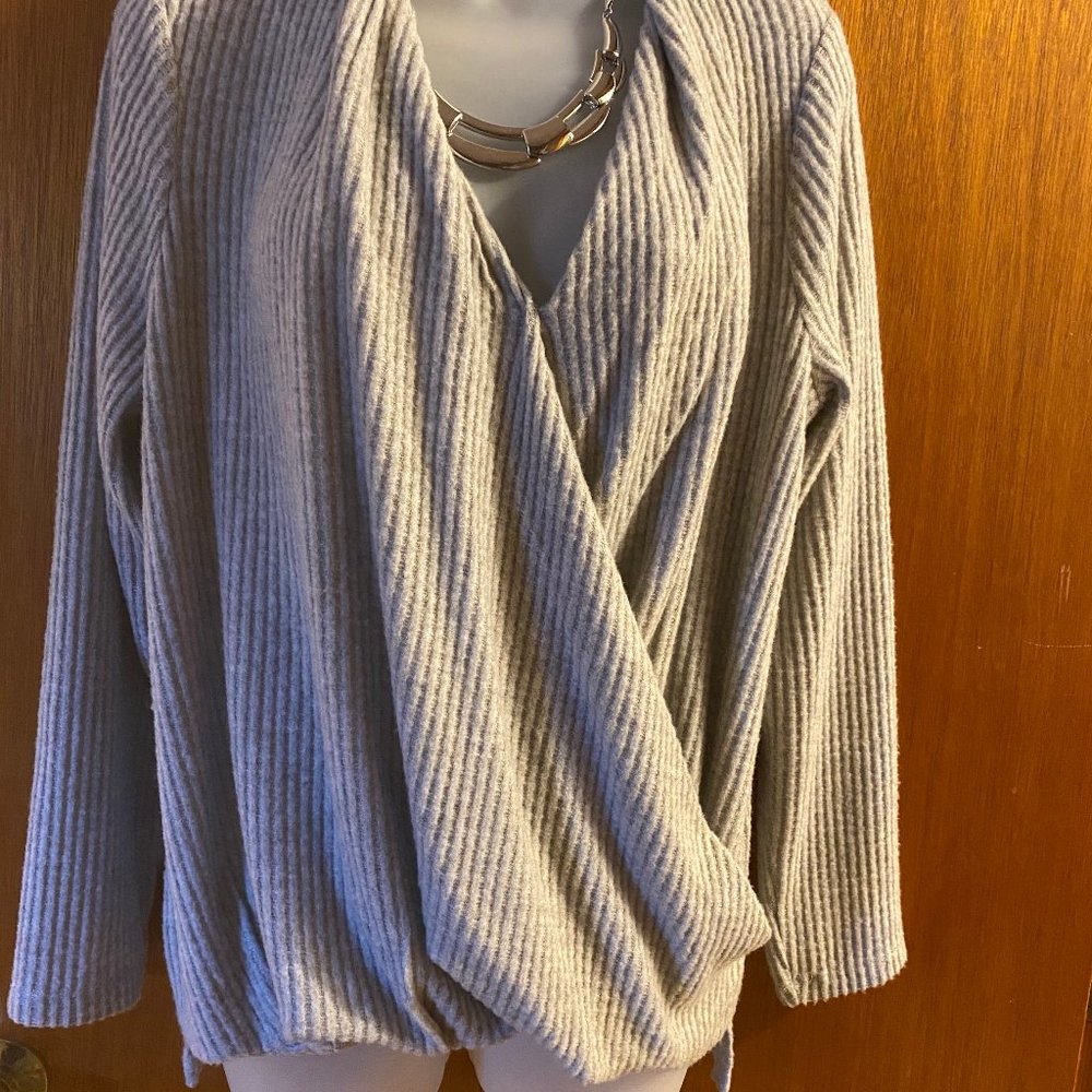 Christopher & Banks cozy wrap top